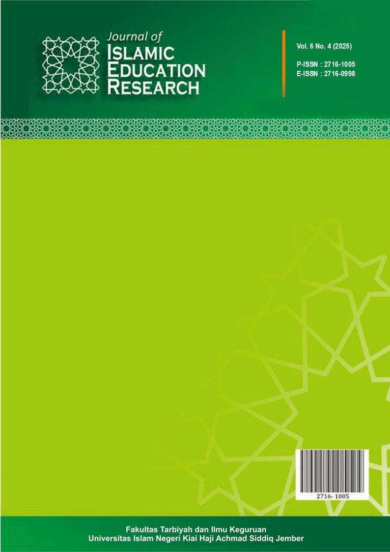 					View Vol. 6 No. 4 (2025): Journal of Islamic Education Research
				