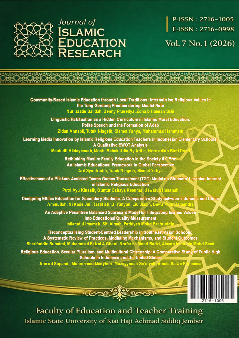 					View Vol. 7 No. 1 (2026): Journal of Islamic Education Research
				